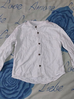 Linen shirt Zara used, 18-24 months, 92cm