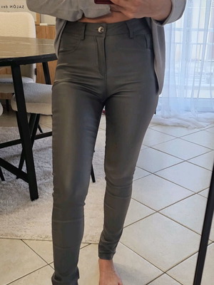 Leggings pants silver gray like new, small/XS
