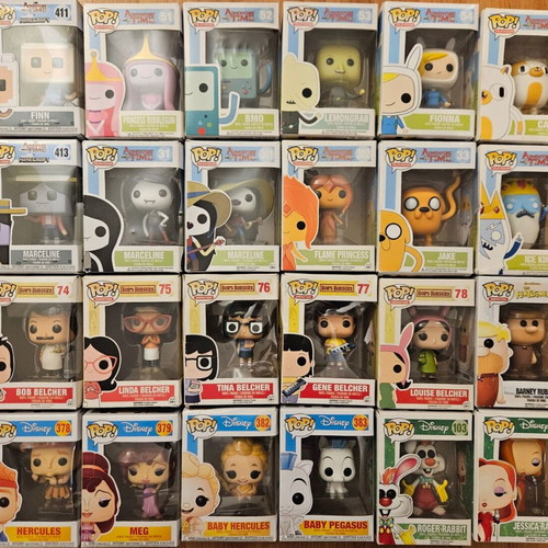 Funko Pop! Cartoon Network, Disney, Hello Kitty, Pusheen, Steven Universe figures