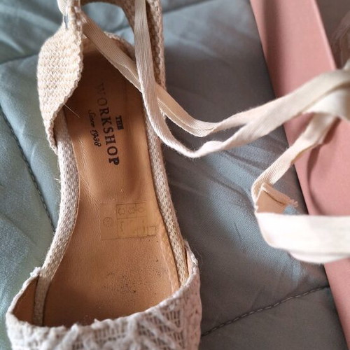 Workshop espadrilles like new size 37 beige