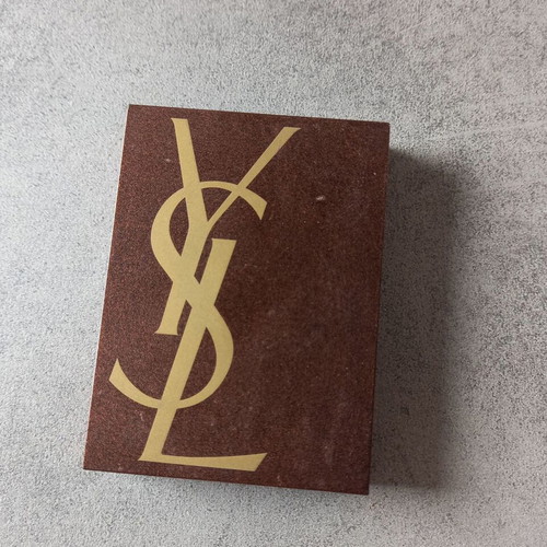 Yves Saint Laurent vintage makeup set used, eyeshadow palette & lipstick sample