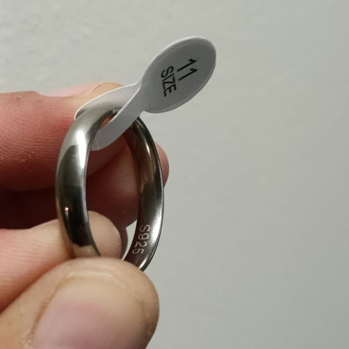 Silver 925 ring silver-plated wedding band new