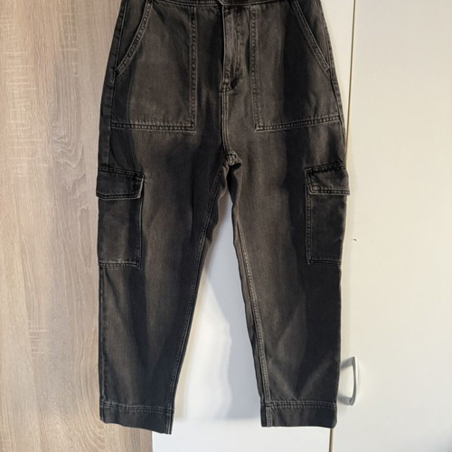 Weekday No38 high-waist grey cargo jeans