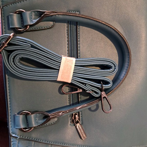 Bag to Bag Handbag Blue With Strap And Multiple Pockets New