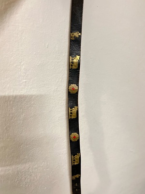 Appenzeller vintage leather belt like new, black