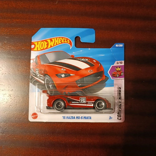 Hot Wheels Mazda MX-5 Miata red with spoiler new