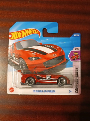 Hot Wheels Mazda MX-5 Miata red with spoiler new