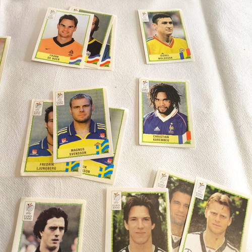 Panini Euro 2000 stickers like new, set of 30 pieces