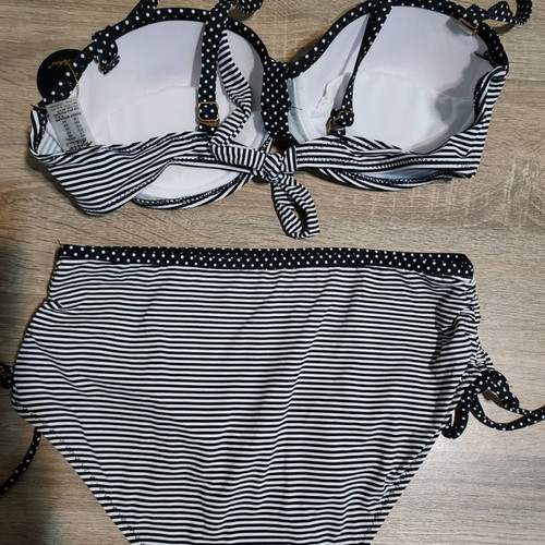 Striped bikini set new, size M/L