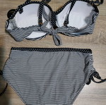 Striped bikini set new, size M/L