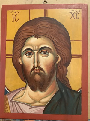 Ο Χριστός του Πρωτάτου φορητή εικόνα σαν καινούργιο, χειροποίητη σε ξύλο