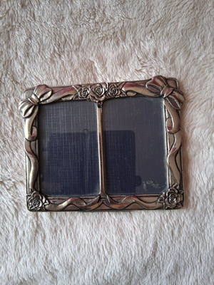 Double metal photo frame new, size 11×13cm