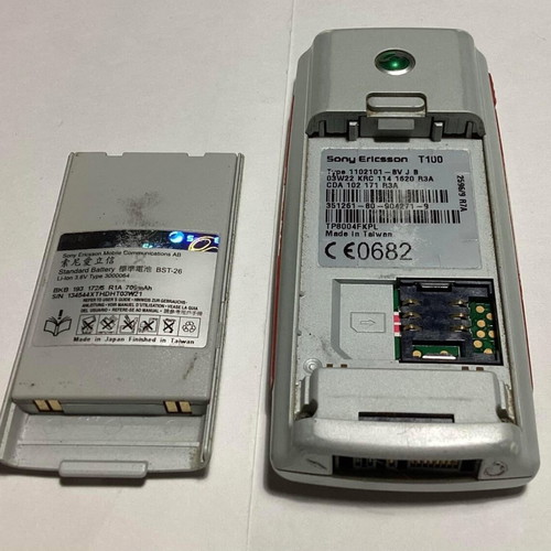 Sony Ericsson T100 vintage used with original battery cover