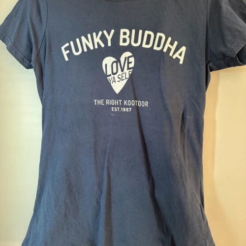 Funky Buddha short-sleeve t-shirt blue like new, size M