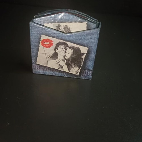 Vintage Mini Album used for 4 photos