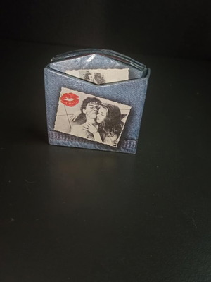 Vintage Mini Album used for 4 photos