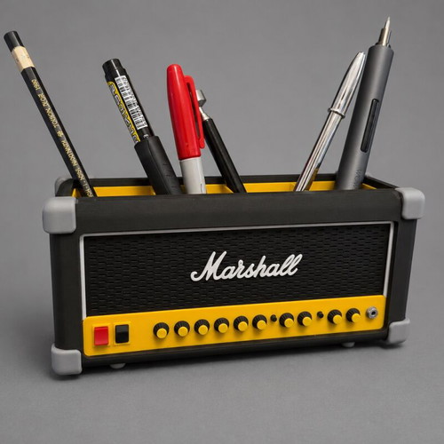 Marshall Style Pencil Holder 3D Printed Desk Organizer