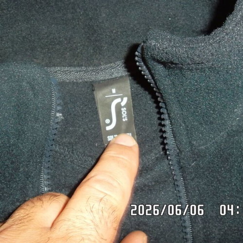 Jacket with zipper size M like new, black and dark blue