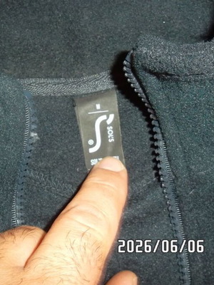 Jacket with zipper size M like new, black and dark blue