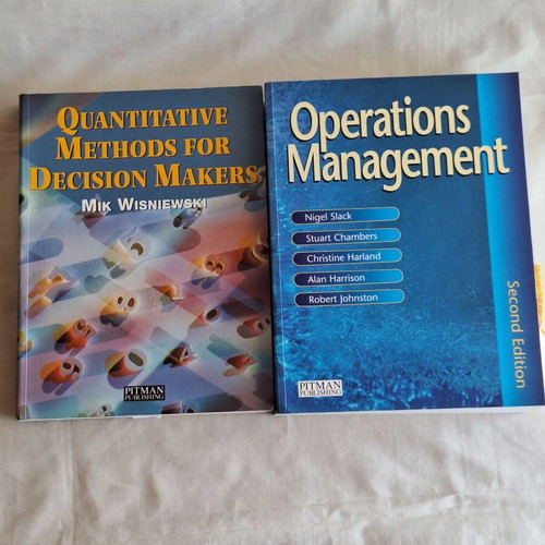 Operations Management & Quantitative Methods business books set