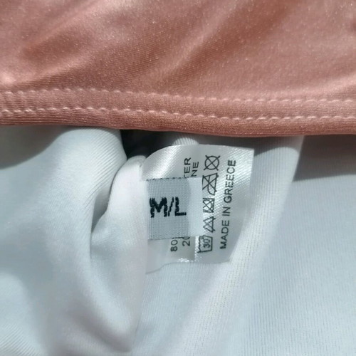 Gigi Bikinis one-shoulder bikini size M/L like new, dusty apple color