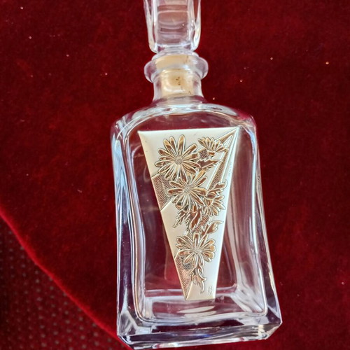 Drink bottle new with pure silver leaf, Made in Italy