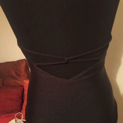 One-piece swimsuit used, black, size small