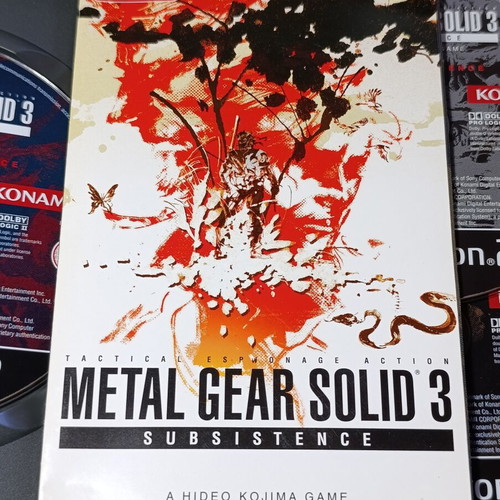 Metal Gear Solid 3 Subsistence PS2 game used with bonus disc