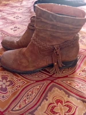 Brown boots used, comfortable, size 37