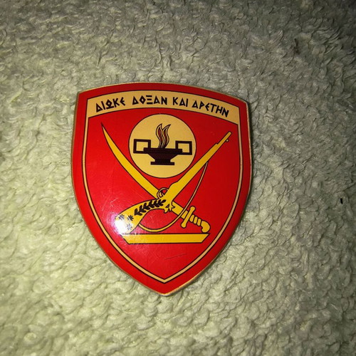 Metal Greek Army emblems like new, set of 3 pieces