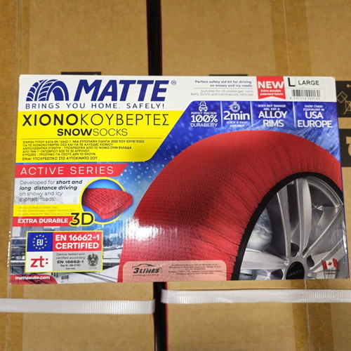Matte anti-slip snow socks large, unused