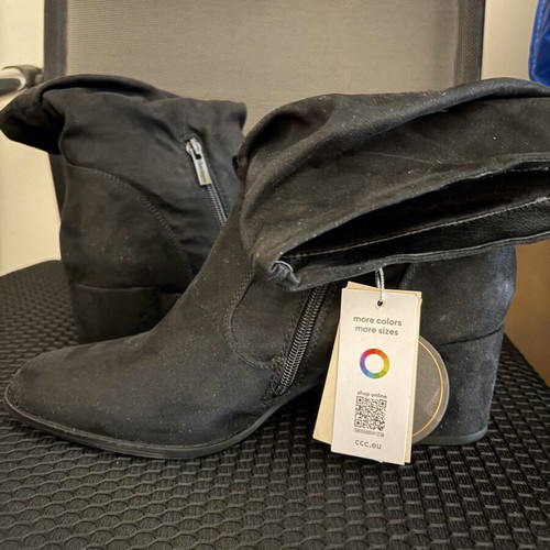 Ankle boots size 42 new, black