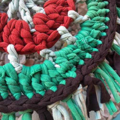 home decoration duo (handmade knitted decorative set) of the house
