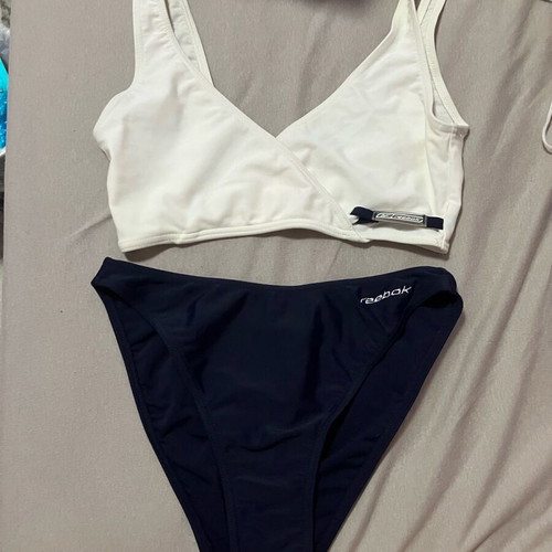 Reebok swimsuit like new, size Small, blue and white