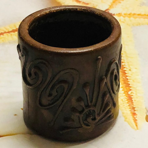 Decorative cup used, dimensions 7x7 cm