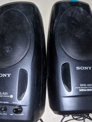 Sony SRS-A31 Active Speaker System vintage portable speakers