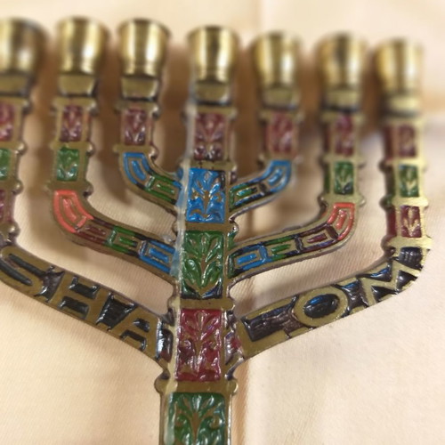 Menorah candlestick used from Jerusalem