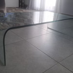 Glass coffee table, 1m length, 50cm width, 30cm height