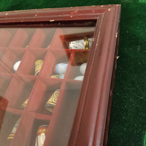 De Agostini thimble collection used with wooden display case