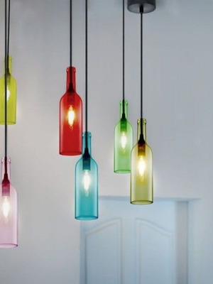 Bottle lamp in various colors new, price per piece