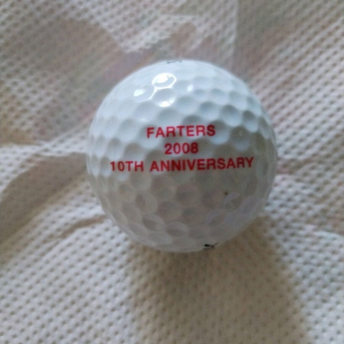 Top Flitte 1 golf ball white, 10th anniversary 2008, new