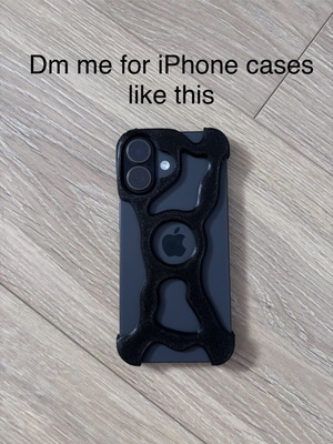 Y2K Techwear Skeletal iPhone Case with Black Bumper