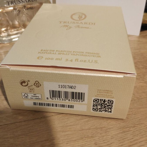 Trussardi My Name Eau De Parfum 100ml used, almost half full