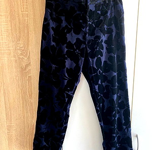 H&M xl παντελονι ψηλομεσο μαύρο μπλε