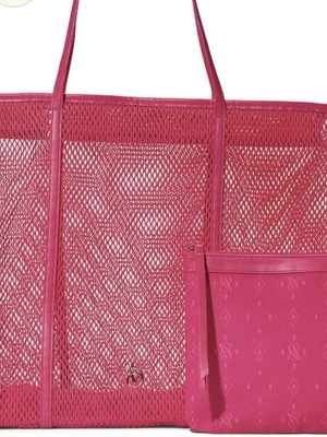 Victoria's Secret beach bag new with pouch pink