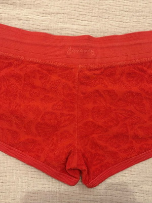 Yamamay shorts with terry fabric, size L, red, like new