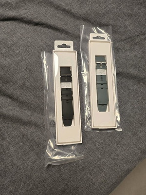 OnePlus Watch Fluoro-rubber Strap new, Emerald Green and Solid Black, 2 pieces