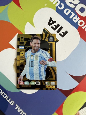 Lionel Messi Golden Ball Panini Adrenalyn XL card new