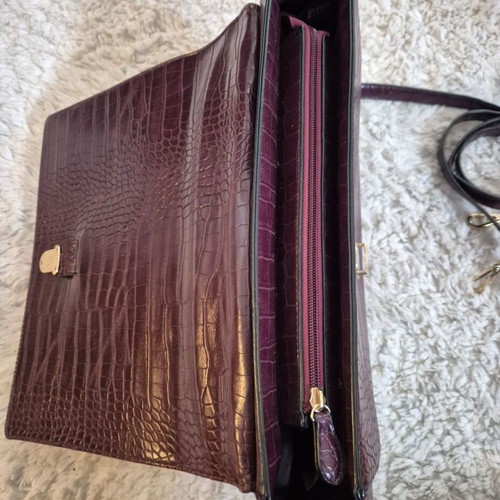 Aldo Rise by Misha Nonoo shoulder bag like new, deep burgundy faux leather