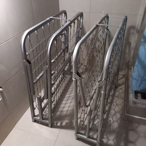 Folding beds used, set of two with mattresses